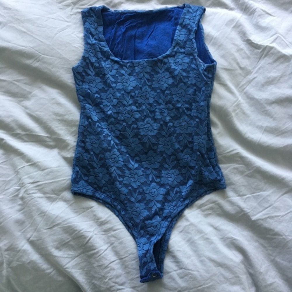 Blue lace bodysuit | Size XS